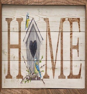 Home Bird House Whitewash